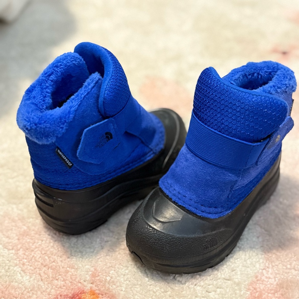 The North Face Kids Blue and Black Winter Boots